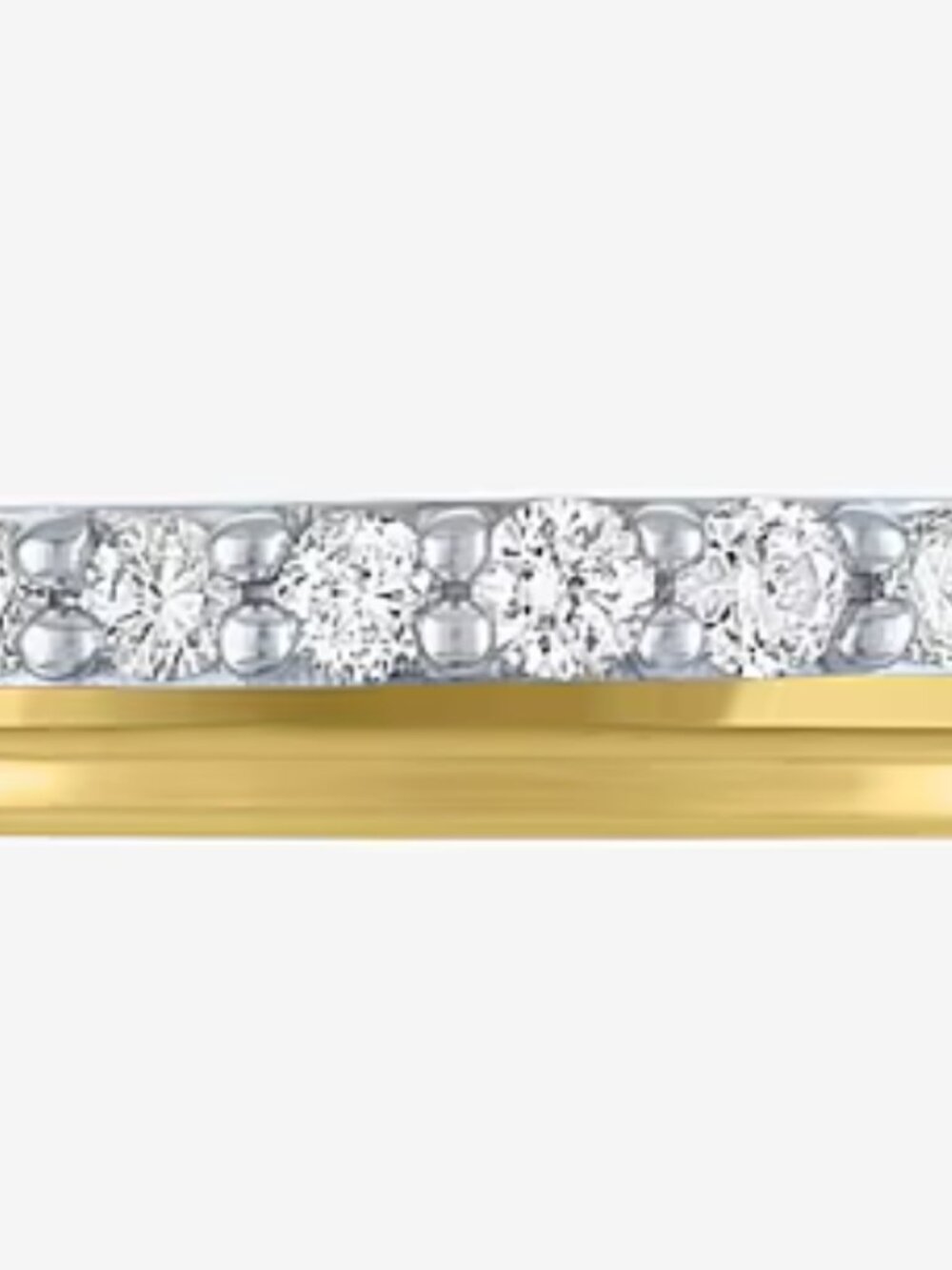 1/4 CT. T.W. Lab Grown White Diamond 10K Gold Wedding Band - Picture 7 of 14